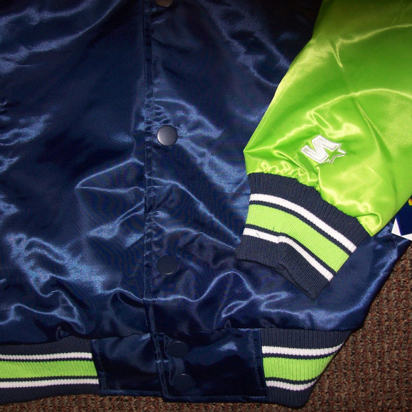 SEATTLE SEAHAWKS Starter Dugout Summer/Fall Jacket - Picture 5 of 8